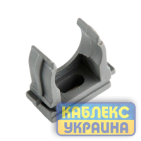 Кліпса для гофри сіра 16мм (пач 100шт) APRO