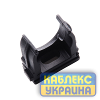 Кліпса для гофри чорна 16мм (пач 100шт) APRO