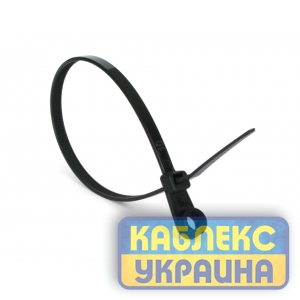 Стяжка кабельна з кріпленням 4х150 чорна (пач 100шт) APRO