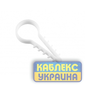 Дюбель-ялинка &Oslash;6 для круглихдротів білий (пач 100шт) APRO