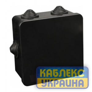 Коробка контакт розпод. РК3 (ЧОРНА)  IP55  90х90х40 (АНАЛОГ) (90)