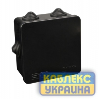 Розподільча  коробка серії UAtmo Jet Black 100*100*50 (уп. 20шт)