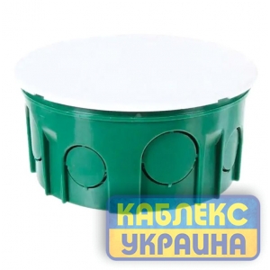 Коробка розподільча для суцільних стін кругла 100*50 IP30 (60шт)