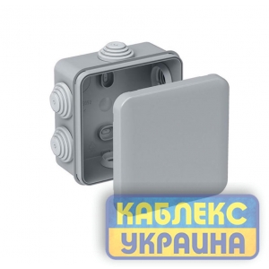 Коробка розподільча герметична зовнішня квадратна 85*85*40 IP55 (60шт)