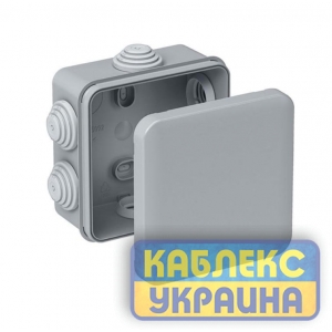 Коробка розподільча герметична зовнішня квадратна 100*100*50 IP55 (34шт)