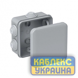 Коробка розподільча герметична зовнішня квадратна 70*70*35 мм  IP55  (90 шт)
