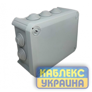 Коробка розподільча герметична IP66 зовнішня 190х150x75 мм (6шт)