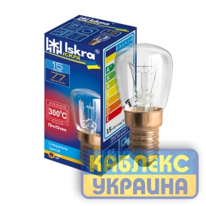 РП 230-15 Е14лат/Iskra/реш. х100 Іскра (уп.-10шт.) для духового шкафа 300 С