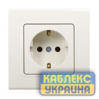 Розетка 1-на з заземленням прихована Linnera Крем