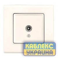 Розетка телевізійна TV Linnera Крем