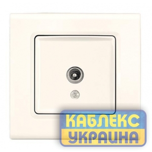 Розетка телевізійна TV Linnera Крем