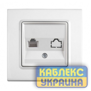 Розетка телефонна TF Linnera Крем