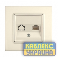 Розетка комп&rsquo;ютерна Linnera Крем