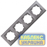 Рамка 4-та горизонтальна Linnera (Антрацит)