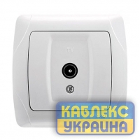 Розетка прохідна TV 12 DV Кармен