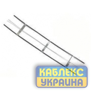 Універсальне кріплення для монтажу нагрівального кабелю в лотках та водостоках