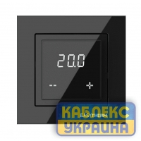 Электромеханический цифровой терморегулятор ET-35, 16А, 3200Вт, IP21,Цвет чёрный