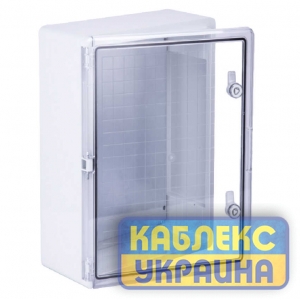 Корпус пластиковий IP65 FAR матові-прозорі двері   Розмір 200*300*130 PС
