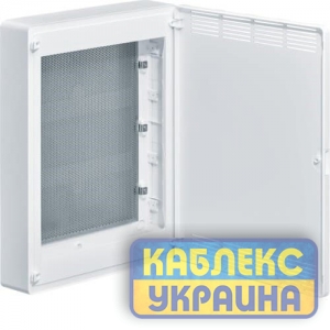 Щит 3-рядний для ММ-обладнання, зовнішній, білі пластикові перфоровані двері, GOLF Розмір 390*500*99 IP20