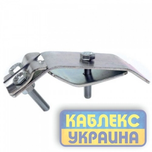 Тримач дроту d8мм на ринві з болтом, сталь оцинкована