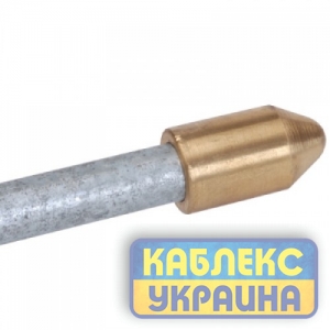 Наконечник для забивного стрижня заземлення d16мм, латунь
