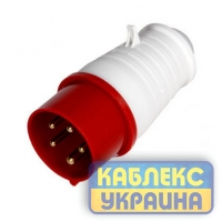 Силовий роз'єм вилка 32 А 5 штирьків (10 шт) серія STANDART