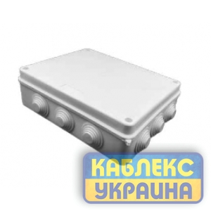 Коробка розподільча зовнішня вологостійка PP 200*100*70 (60 шт.)