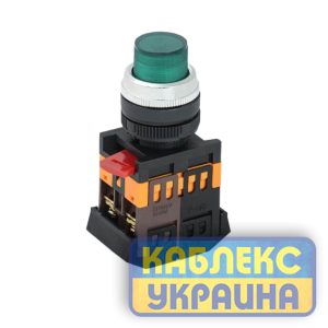 Кнопка ABLF-22 зелена d22мм 220V