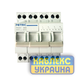 Перемикач навантаження I-0-II  4P 40А