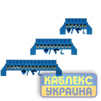 Нульова шина 7x11мм в пластиковому корпусі 10 отв.