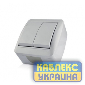 Вимикач 2-й зовнішній IP-44 (10/120), Viktori GISelt