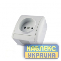 Розетка 1-а зовнішня без з/к (10/120), Viktori GISelt