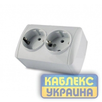 Розетка 2-а зовнішня c з/к (5/60), Viktori GISelt