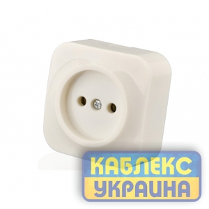 Розетка 1-а зовнішня без з/к (12/144), Virginia Giselt