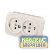 Розетка 2-а зовнішня з з/к (9/108),Virginia Giselt
