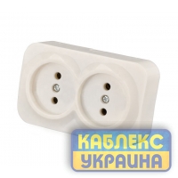 Розетка 2-а зовнішня без з/к (9/108), Virginia Giselt