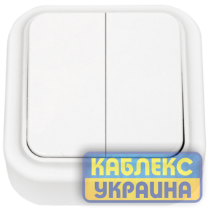 Вимикач 2-й зовнішній, IP 20 (20/240шт.) , Premiera GISelt