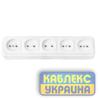 Розетка 5-а зовнішня без з/к, IP 20 (76шт.) , Premiera GISelt