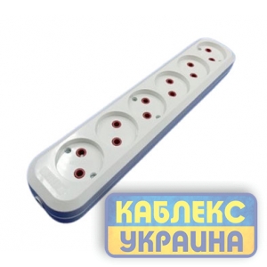Колодка для подовжувача 6-а без з/к GISelt (8 шт.)