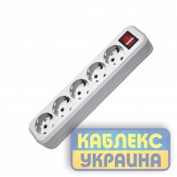 Колодка для подовжувача 6-а з з/к з вимикачем GISelt (8/80 шт.)