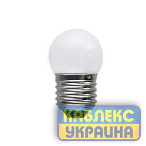 Лампа світлодіодна кулька 1W G35 E27 2700K