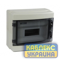 Щит SIRIUS  зовнішній герметичний на 12 модулів (10 шт/ящ) Розмір 300*260*130