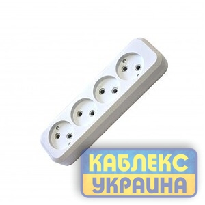 Колодка для подовжувача 4-а без з/к GISelt (20/160 шт.)