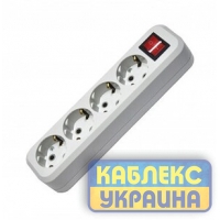 Колодка для подовжувача 4-а з з/к з вимикачем GISelt (14/112 шт.)