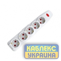 Колодка для подовжувача 5-а з з/к з вимикачем швидкий монтаж GISelt Premium (52шт.)