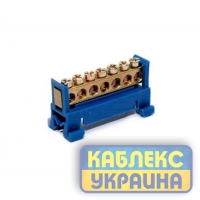 Шина нульова  7 отворів на дин-рейку