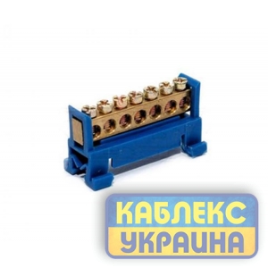Шина нульова  7 отворів на дин-рейку