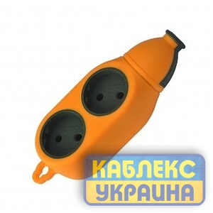 Колодка 2-а без з/к будівельна, помаранчева, двостороння ударостійка каучукова (300 шт/ящ)