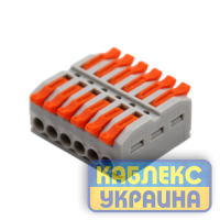 Клемник з'єднувальний   6-и провідний, двосторонній