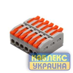 Клемник з'єднувальний   6-и провідний, двосторонній